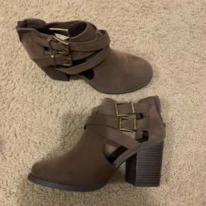 Chunky Brown Booties